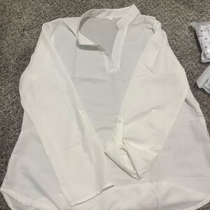 White Long Sleeve Blouse